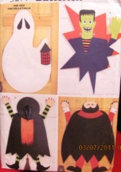 3277 HALLOWEEN NO SEW DOOR DECORATIONS PATTERN